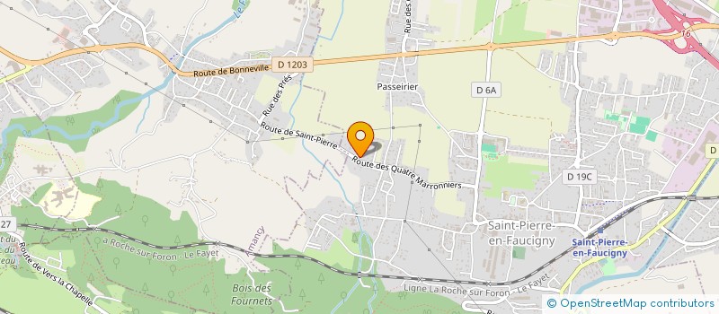 localisation de l'entreprise MONSIEUR STEPHANE L'HERITIER  SAINT-PIERRE-EN-FAUCIGNY