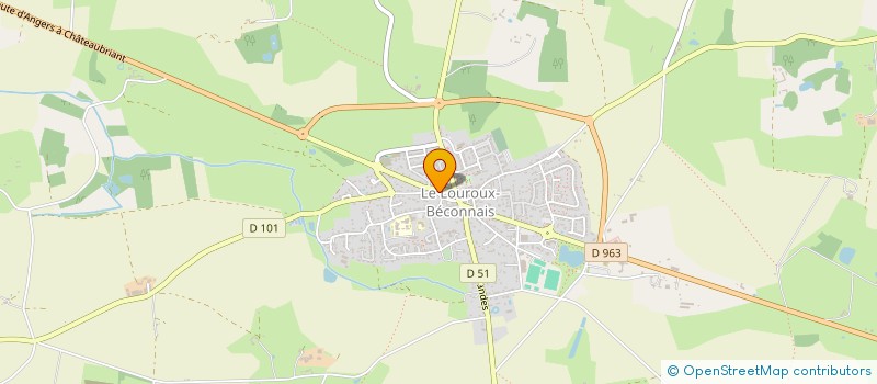 localisation de l'entreprise MONSIEUR STEPHANE LABAUNE  VAL D'ERDRE-AUXENCE