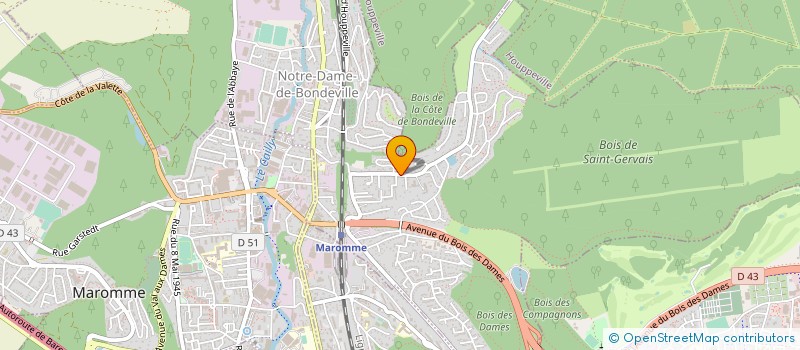 localisation de l'entreprise MONSIEUR STEPHANE LACHEVRE  NOTRE-DAME-DE-BONDEVILLE