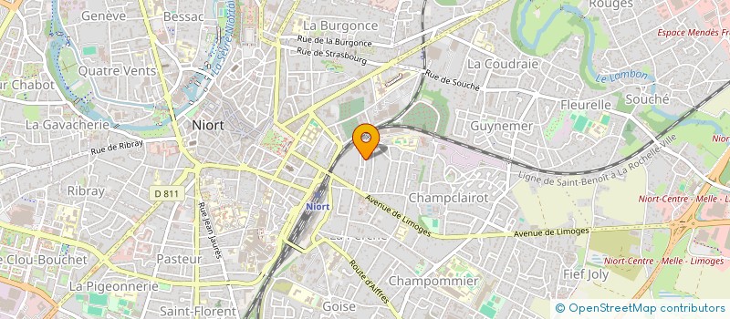 localisation de l'entreprise MONSIEUR STEPHANE LACLIE à NIORT