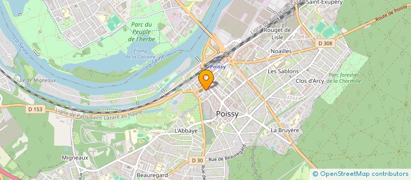 localisation de l'entreprise MONSIEUR STEPHANE LACOMBE à POISSY