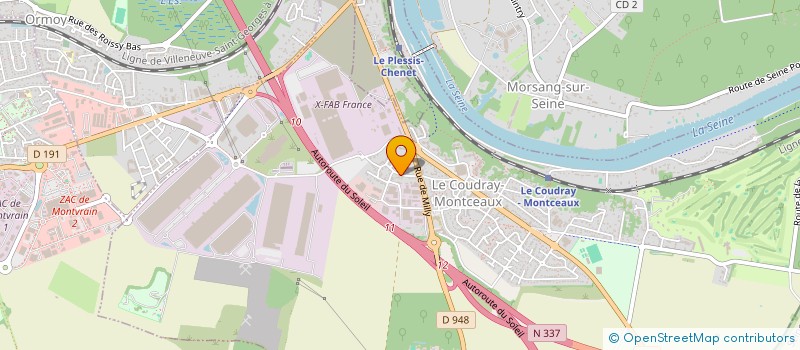 localisation de l'entreprise MONSIEUR STEPHANE LACOSTE  LE COUDRAY-MONTCEAUX