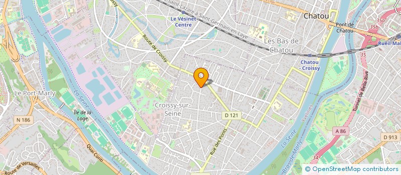 localisation de l'entreprise MONSIEUR STEPHANE LACROIX à CROISSY-SUR-SEINE
