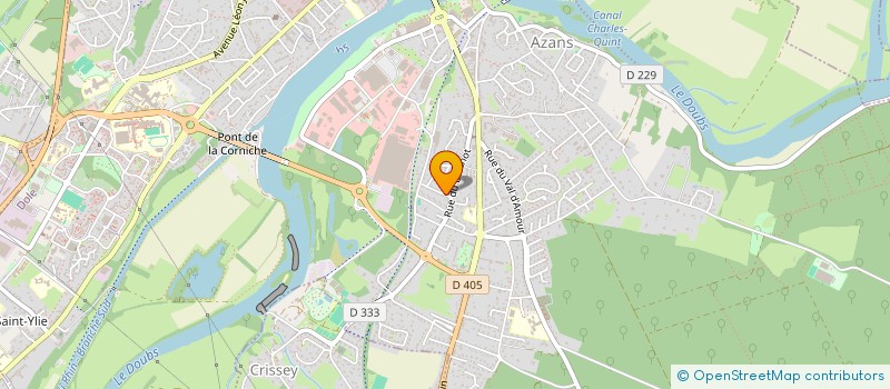 localisation de l'entreprise MONSIEUR STEPHANE LACROIX  DOLE