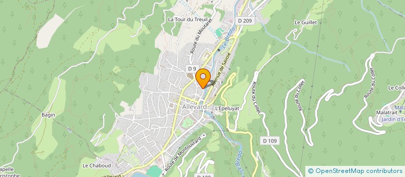 localisation de l'entreprise MONSIEUR STEPHANE LAFON  ALLEVARD