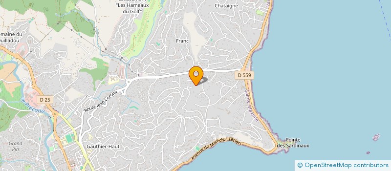 localisation de l'entreprise MONSIEUR STEPHANE LAFON à SAINTE-MAXIME