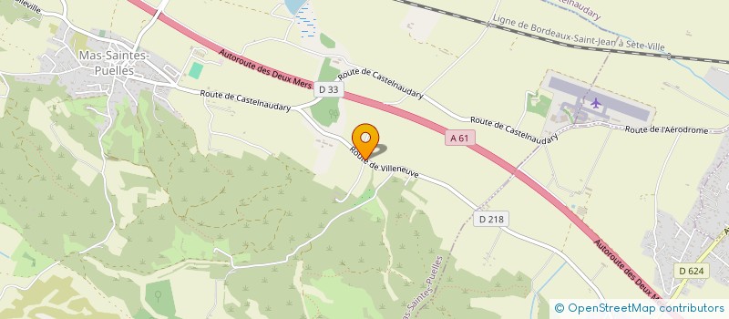 localisation de l'entreprise MONSIEUR STEPHANE LAFOSSE  MAS-SAINTES-PUELLES