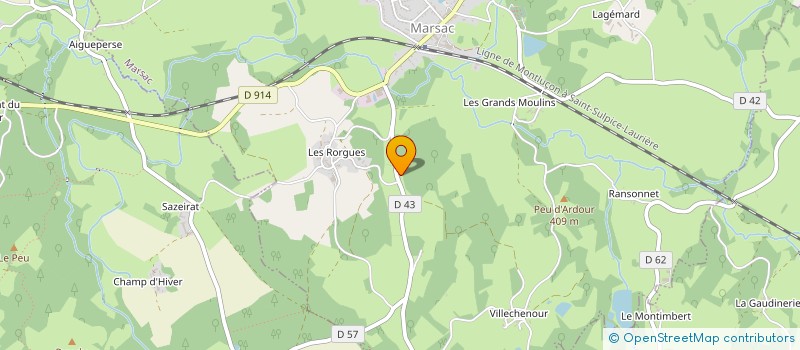 localisation de l'entreprise MONSIEUR STEPHANE LAGRANGE  MARSAC