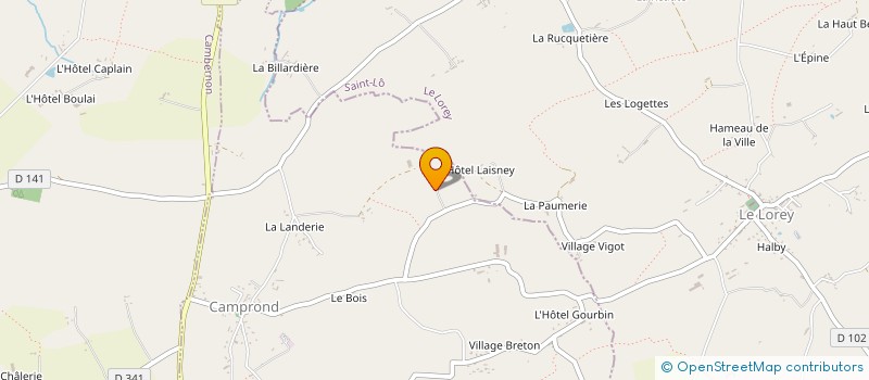 localisation de l'entreprise MONSIEUR STEPHANE LAJOYE à CAMPROND