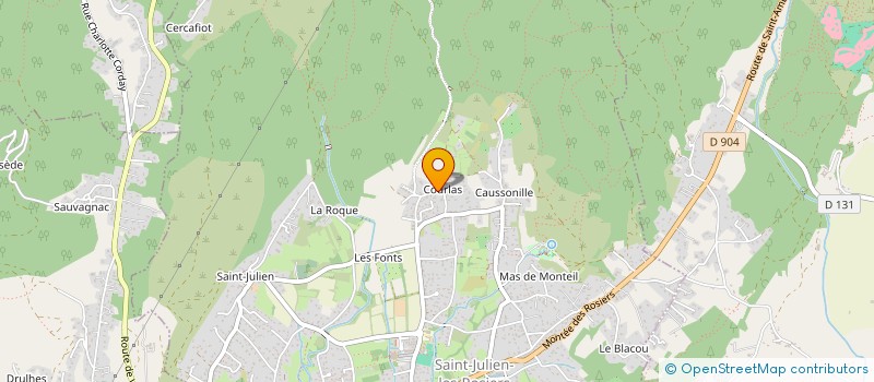 localisation de l'entreprise MONSIEUR STEPHANE LALLEMAND  SAINT-JULIEN-LES-ROSIERS