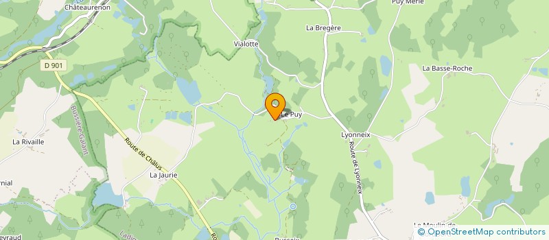 localisation de l'entreprise MONSIEUR STEPHANE LAMBERT  COUSSAC-BONNEVAL