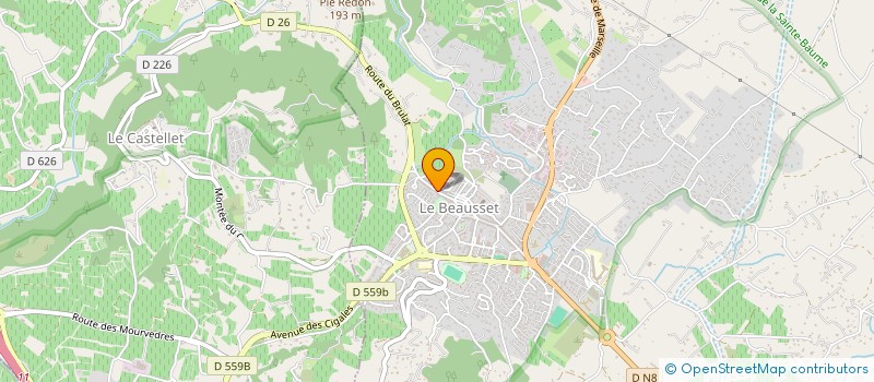 localisation de l'entreprise MONSIEUR STEPHANE LANA  LE BEAUSSET