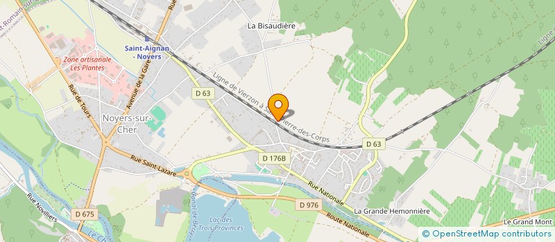 localisation de l'entreprise MONSIEUR STEPHANE LANDURIER  NOYERS-SUR-CHER