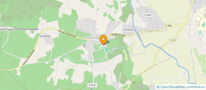 localisation de l'entreprise MONSIEUR STEPHANE LAPEYRONNIE  ARPAILLARGUES-ET-AUREILLAC