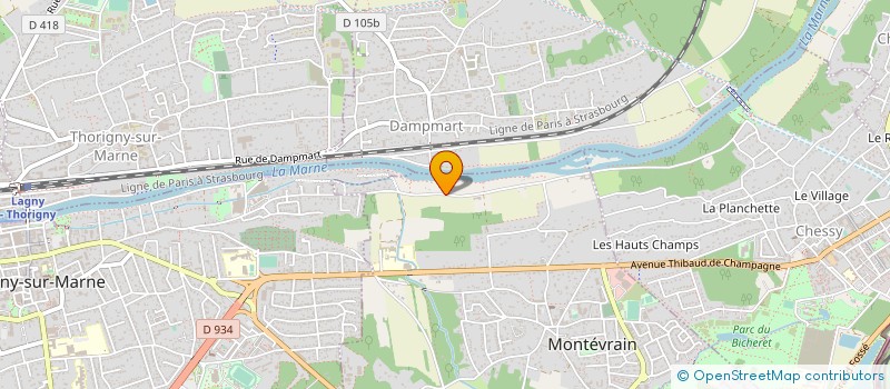 localisation de l'entreprise MONSIEUR STEPHANE LAPORTE  MONTEVRAIN