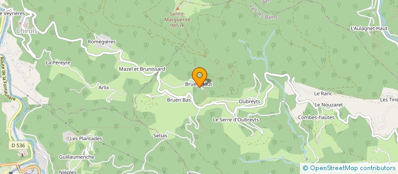 localisation de l'entreprise MONSIEUR STEPHANE LARCHET  VALLEES-D'ANTRAIGUES-ASPERJOC