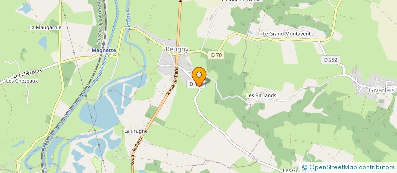 localisation de l'entreprise MONSIEUR STEPHANE LARPIN à REUGNY