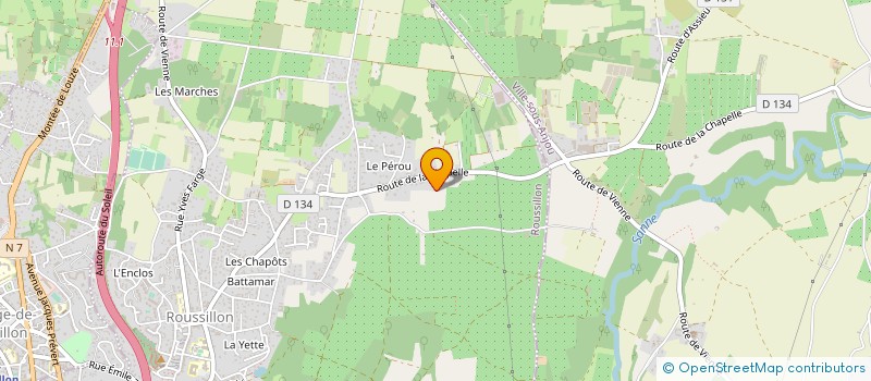 localisation de l'entreprise MONSIEUR STEPHANE LATARD à ROUSSILLON