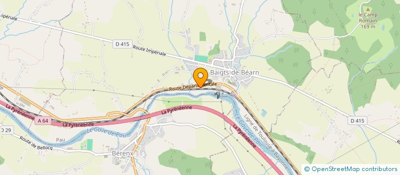 localisation de l'entreprise MONSIEUR STEPHANE LATRILLE  BAIGTS-DE-BEARN