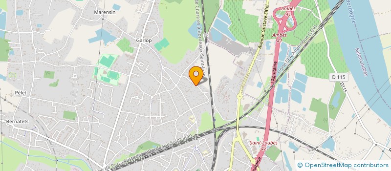 localisation de l'entreprise MONSIEUR STEPHANE LAUGA  AMBARES-ET-LAGRAVE