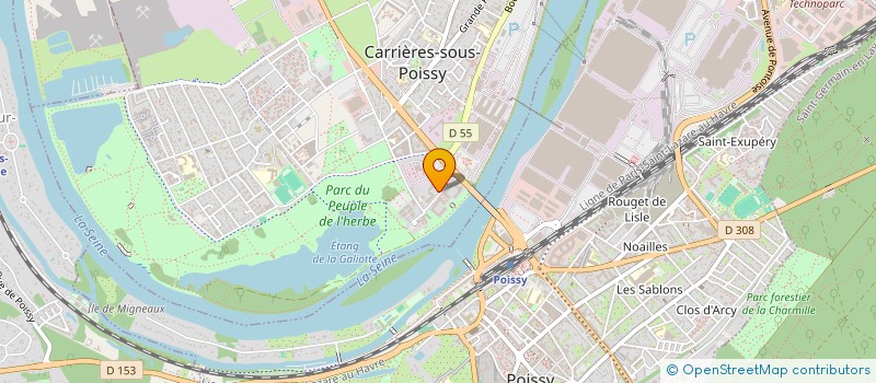 localisation de l'entreprise MONSIEUR STEPHANE LAUNAY  CARRIERES-SOUS-POISSY