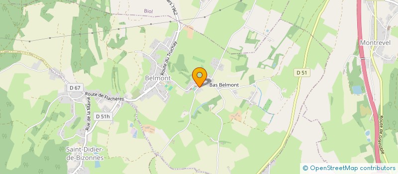 localisation de l'entreprise MONSIEUR STEPHANE LAURANS  BELMONT