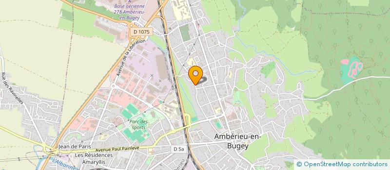 localisation de l'entreprise MONSIEUR STEPHANE LAURENS  AMBERIEU-EN-BUGEY