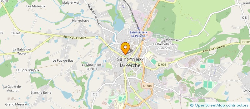 localisation de l'entreprise MONSIEUR STEPHANE LAURENT  SAINT-YRIEIX-LA-PERCHE