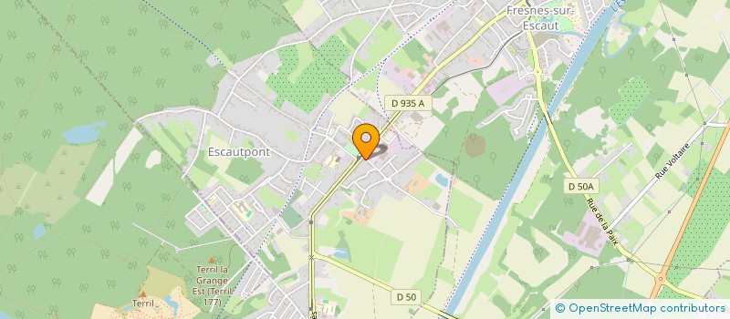 localisation de l'entreprise MONSIEUR STEPHANE LAVALLEE  ESCAUTPONT