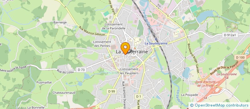 localisation de l'entreprise MONSIEUR STEPHANE LAVALLETTE  LA SOUTERRAINE