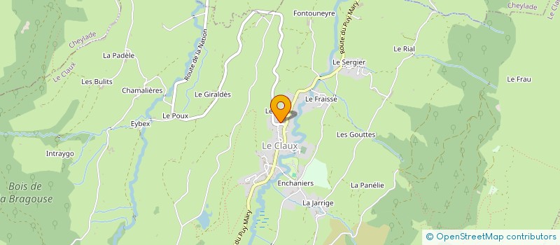 localisation de l'entreprise MONSIEUR STEPHANE LAVERGNE à LE CLAUX