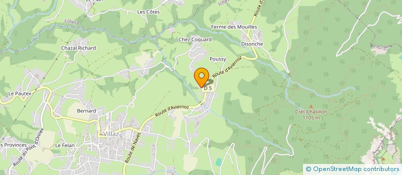 localisation de l'entreprise MONSIEUR STEPHANE LAVOISIERE  VILLAZ