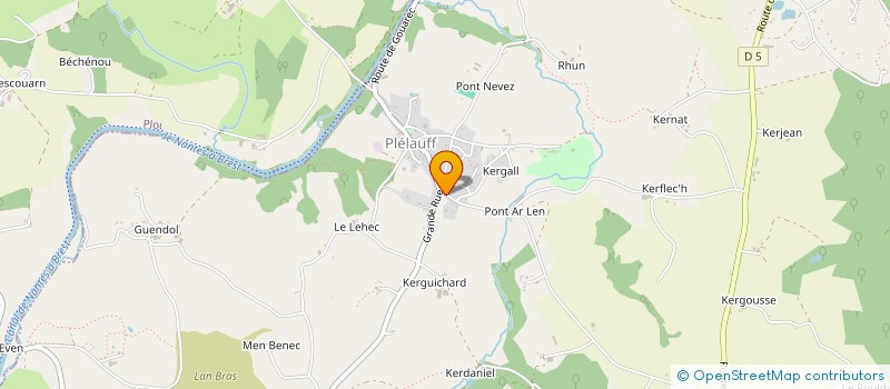 localisation de l'entreprise MONSIEUR STEPHANE LE BAIL  GOUAREC