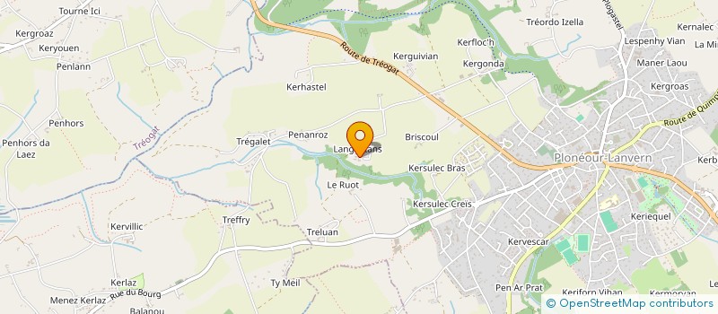 localisation de l'entreprise MONSIEUR STEPHANE LE BERRE  PLONEOUR-LANVERN