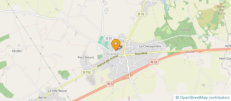 localisation de l'entreprise MONSIEUR STEPHANE LE BORGNE  LOUARGAT