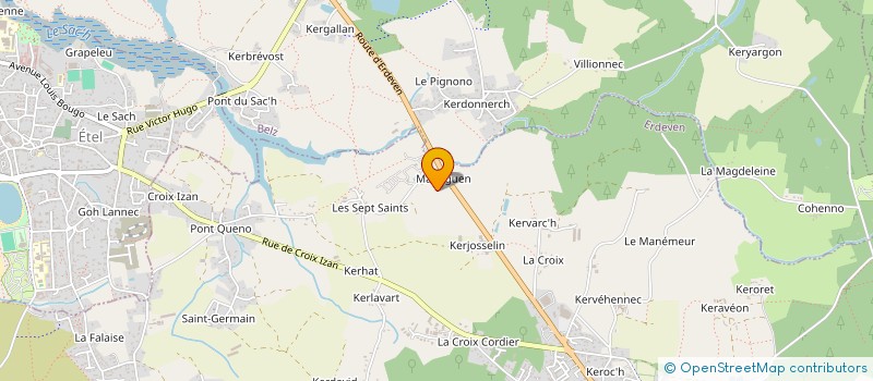 localisation de l'entreprise MONSIEUR STEPHANE LE CAM  ERDEVEN