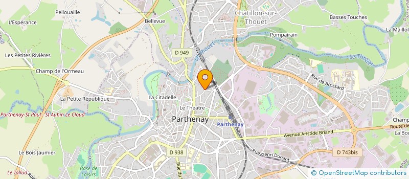 localisation de l'entreprise MONSIEUR STEPHANE LE CARROUR à PARTHENAY