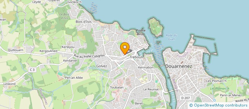 localisation de l'entreprise MONSIEUR STEPHANE LE COSSEC  DOUARNENEZ