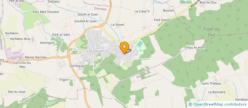 localisation de l'entreprise MONSIEUR STEPHANE LE DOARE  LOCRONAN