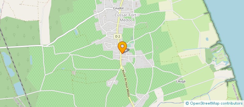 localisation de l'entreprise MONSIEUR STEPHANE LE MARTRET  CUSSAC-FORT-MEDOC