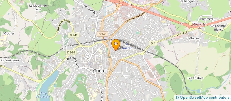 localisation de l'entreprise MONSIEUR STEPHANE LE MAT  GUERET