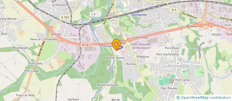 localisation de l'entreprise MONSIEUR STEPHANE LE MOIGN  PLOUMAGOAR