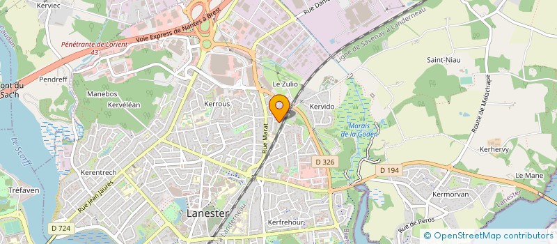 localisation de l'entreprise MONSIEUR STEPHANE LE MOING  LANESTER