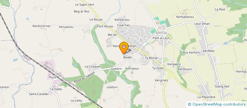 localisation de l'entreprise MONSIEUR STEPHANE LE ROUX à MELLAC