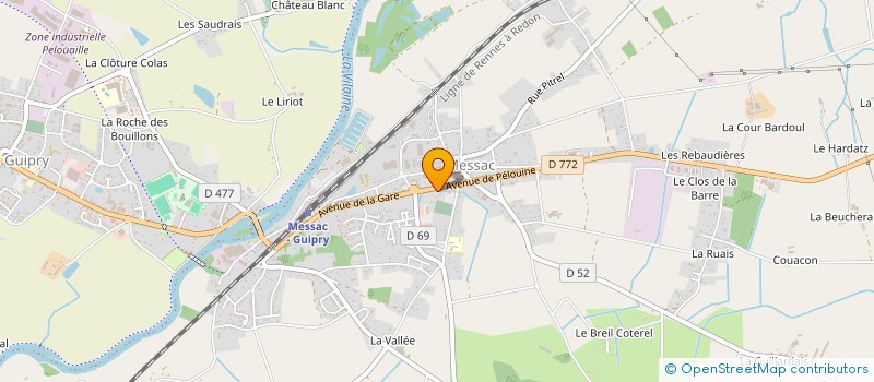 localisation de l'entreprise MONSIEUR STEPHANE LE STUNFF  GUIPRY-MESSAC