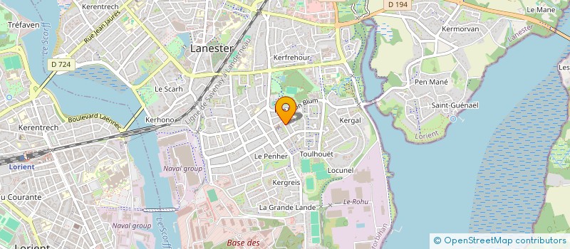 localisation de l'entreprise MONSIEUR STEPHANE LE TALBODEC  LANESTER