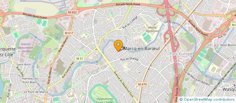 localisation de l'entreprise MONSIEUR STEPHANE LE VAILLANT à MARCQ-EN-BARŒUL