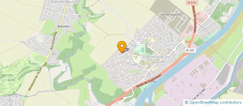 localisation de l'entreprise MONSIEUR STEPHANE LEBEL  BLAINVILLE-SUR-ORNE