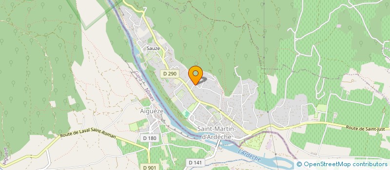 localisation de l'entreprise MONSIEUR STEPHANE LEBOUTTE à SAINT-MARTIN-D'ARDECHE