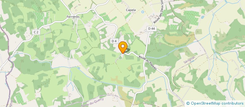 localisation de l'entreprise MONSIEUR STEPHANE LEBRE  SERIGNAC